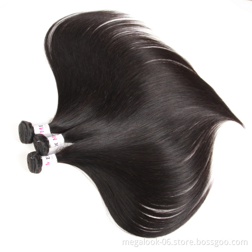 Megalook  Unprocessed No Tangle No Shed Brazilian Virgin Human Hair Bundles